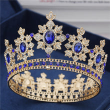 Load image into Gallery viewer, Luxury Royal England Wedding Gold Crown-Bride Tiara-Hair Jewelry