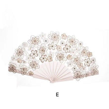 Load image into Gallery viewer, Beautiful Fancy and Elegant Feather and Lace Bridal Fans