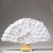 Load image into Gallery viewer, Beautiful Fancy and Elegant Feather and Lace Bridal Fans