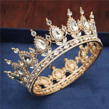 Load image into Gallery viewer, Crystal Bridal or Quince Tiara Baroque Your Majesty Crowns