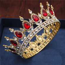 Load image into Gallery viewer, Crystal Bridal or Quince Tiara Baroque Your Majesty Crowns
