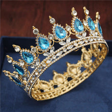 Load image into Gallery viewer, Crystal Bridal or Quince Tiara Baroque Your Majesty Crowns