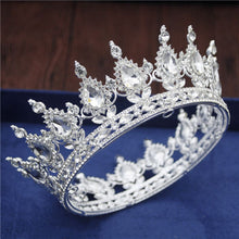 Load image into Gallery viewer, Crystal Bridal or Quince Tiara Baroque Your Majesty Crowns