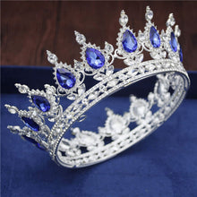 Load image into Gallery viewer, Crystal Bridal or Quince Tiara Baroque Your Majesty Crowns