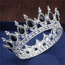 Load image into Gallery viewer, Crystal Bridal or Quince Tiara Baroque Your Majesty Crowns