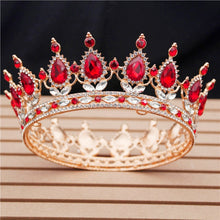 Load image into Gallery viewer, Crystal Bridal or Quince Tiara Baroque Your Majesty Crowns
