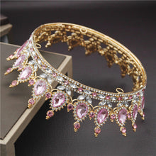 Load image into Gallery viewer, Crystal Bridal or Quince Tiara Baroque Your Majesty Crowns