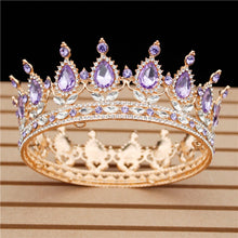 Load image into Gallery viewer, Crystal Bridal or Quince Tiara Baroque Your Majesty Crowns