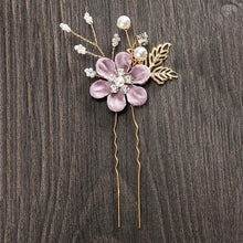 Load image into Gallery viewer, Dainty Flower Hair Pins for Special Occasions - Bridal Hair Accessories