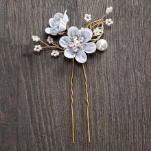 Load image into Gallery viewer, Dainty Flower Hair Pins for Special Occasions - Bridal Hair Accessories