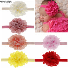 Load image into Gallery viewer, Mesh Baby Headband Fashion-Girls Flower-Elastic Hairband with Rosette