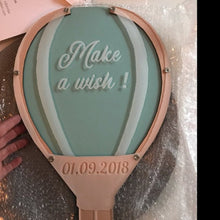 Load image into Gallery viewer, Custom Hot Air Balloon Design Wish Drop Box- Guest Book Alternative- for Any Special Event