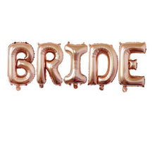 Load image into Gallery viewer, Bride - Baby - Love - Foil Balloon Letters - 5 pieces- Party Decoration