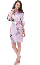 Load image into Gallery viewer, Bride or Bridesmaid Wedding Flowery Bridal Bath Robe- Dressing Kimono - Great Gift
