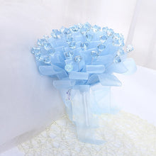 Load image into Gallery viewer, Ribbon and Bling Wedding Bridal Bouquet Artificial Flowers for Bridesmaids