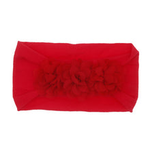 Load image into Gallery viewer, Baby and Toddler Chiffon Triple Flower Hairband - Headband Stretch Girls Hair Accessories