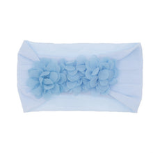 Load image into Gallery viewer, Baby and Toddler Chiffon Triple Flower Hairband - Headband Stretch Girls Hair Accessories