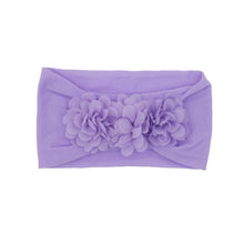 Load image into Gallery viewer, Baby and Toddler Chiffon Triple Flower Hairband - Headband Stretch Girls Hair Accessories