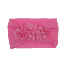 Load image into Gallery viewer, Baby and Toddler Chiffon Triple Flower Hairband - Headband Stretch Girls Hair Accessories