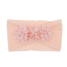 Load image into Gallery viewer, Baby and Toddler Chiffon Triple Flower Hairband - Headband Stretch Girls Hair Accessories