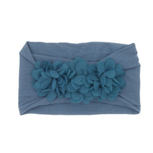 Load image into Gallery viewer, Baby and Toddler Chiffon Triple Flower Hairband - Headband Stretch Girls Hair Accessories