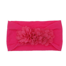 Load image into Gallery viewer, Baby and Toddler Chiffon Triple Flower Hairband - Headband Stretch Girls Hair Accessories