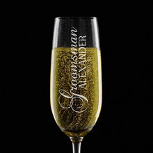 Load image into Gallery viewer, Custom Bridesmaid & Groomsmen Personalized Wedding Glasses-Flute