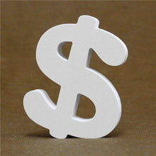 Load image into Gallery viewer, Thick 12MM Wood Wooden Letters numbers White Alphabet Wedding Birthday Party Home Decorations Personalised Name Design