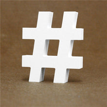 Load image into Gallery viewer, Thick 12MM Wood Wooden Letters numbers White Alphabet Wedding Birthday Party Home Decorations Personalised Name Design