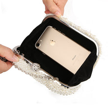 Load image into Gallery viewer, Pearl Fancy Clutch Evening Bags Purse - Wedding Gift - Bride- Special Day