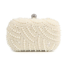 Load image into Gallery viewer, Pearl Fancy Clutch Evening Bags Purse - Wedding Gift - Bride- Special Day