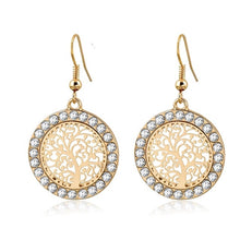 Load image into Gallery viewer, Luxury Gold Tree of Life Jewelry Sets Necklace Earrings Bracelets For Women Bridal Elegant Lady Wedding Jewelry Set