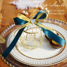 Load image into Gallery viewer, Mini metal gold vintage retro bird cage candy boxes baby shower favor gift box for guests party birthday Souvenir