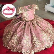 Load image into Gallery viewer, Ultra Elegant Embroidered Flower Girl's Dresses-Ages-12M to 24 Months-Wedding Dresses-Birthday