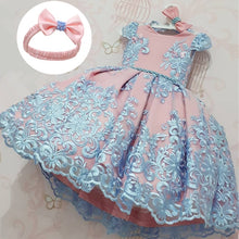 Load image into Gallery viewer, Ultra Elegant Embroidered Flower Girl's Dresses-Ages-12M to 24 Months-Wedding Dresses-Birthday