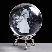Load image into Gallery viewer, Personalized Crystal Photo Ball Customized Picture Sphere