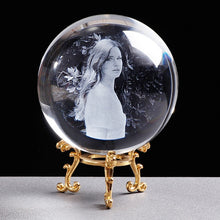 Load image into Gallery viewer, Personalized Crystal Photo Ball Customized Picture Sphere