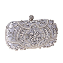 Load image into Gallery viewer, Women's Evening Clutch Bag Bridal Purse Luxury Wedding Clutch for Special Events Exquisite Crystal Ladies Party Handbags