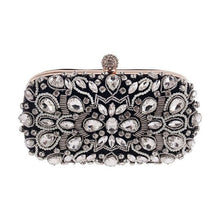 Load image into Gallery viewer, Women&#39;s Evening Clutch Bag Bridal Purse Luxury Wedding Clutch for Special Events Exquisite Crystal Ladies Party Handbags
