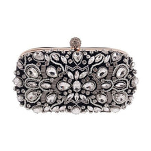 Load image into Gallery viewer, Women's Evening Clutch Bag Bridal Purse Luxury Wedding Clutch for Special Events Exquisite Crystal Ladies Party Handbags