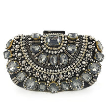 Load image into Gallery viewer, Women's Evening Clutch Bag Bridal Purse Luxury Wedding Clutch for Special Events Exquisite Crystal Ladies Party Handbags