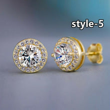 Load image into Gallery viewer, Fashion Geometric Women Stud Earrings Cubic Zirconia Wedding Party Daily Wearable Fashion Jewelry