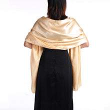 Load image into Gallery viewer, Evening Satin Wraps-Shawls for Women - Formal Wedding Accessory