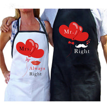 Load image into Gallery viewer, Wedding Couple Kitchen Aprons-Gifts for the Mr and Mrs