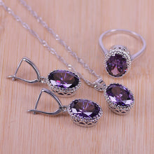 Load image into Gallery viewer, Top Quality Exquisite Women Necklace-Earring-Ring Fashion Jewelry Sets in Zircon Crystal