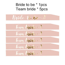 Load image into Gallery viewer, Combined Sale Party Sash Satin Team Bride To Be Sash Bachelorette Party Satin Ribbon Bridal Shower Decoration Supplies