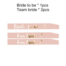 Load image into Gallery viewer, Combined Sale Party Sash Satin Team Bride To Be Sash Bachelorette Party Satin Ribbon Bridal Shower Decoration Supplies