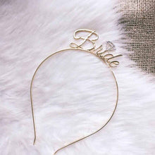 Load image into Gallery viewer, Bridal Shower Bachelorette Party Bride to Be Fun Tiara Wedding Crown Tiara and Other Accessories