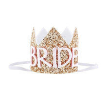Load image into Gallery viewer, Bridal Shower Bachelorette Party Bride to Be Fun Tiara Wedding Crown Tiara and Other Accessories