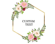 Load image into Gallery viewer, Personalized Custom Name  Flower Print  Wedding Bride Team Robes Bridal Party Robes Bridesmaid Robes gift